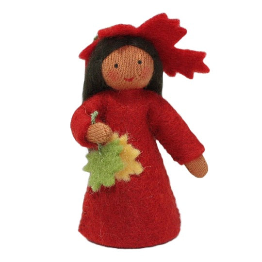 Maple Leaf Fairy Holding Leaf · Brown