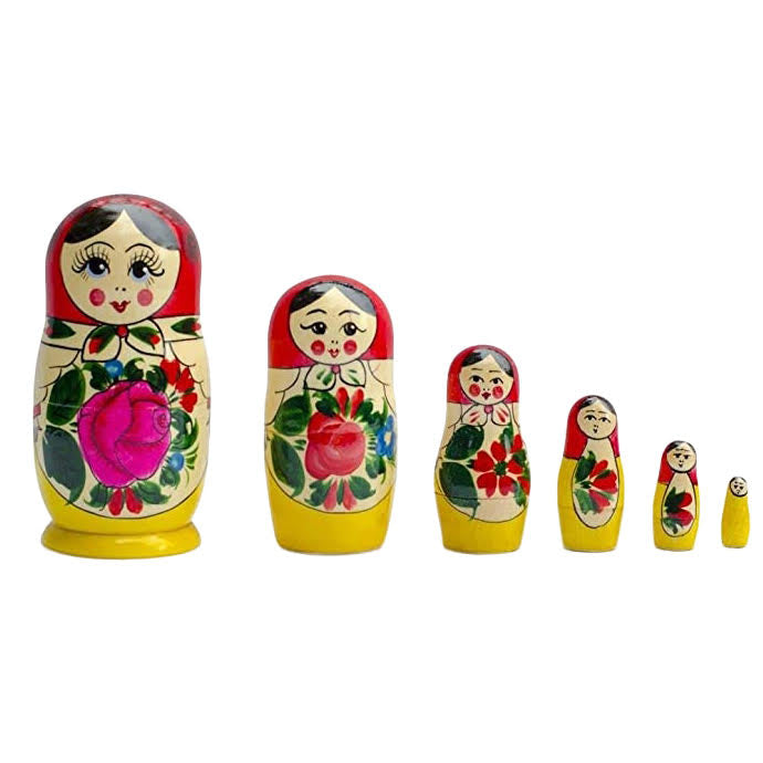 Matryoshka 6 Piece Nesting Doll Set