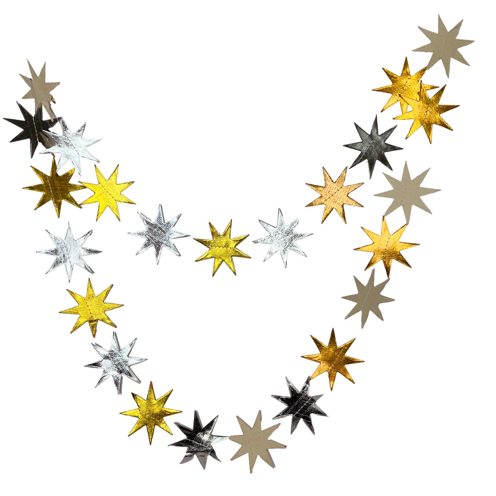 Metallic Star Garland