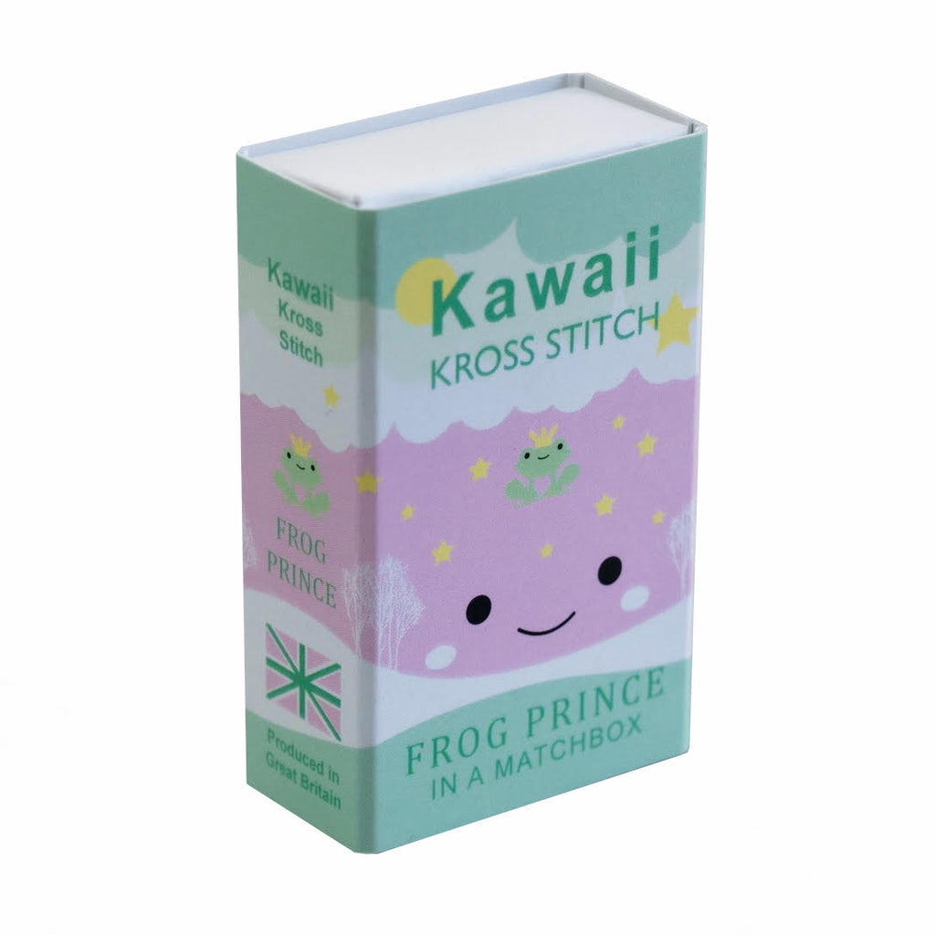 Mini Cross Stitch Kit In A Matchbox · Frog Prince