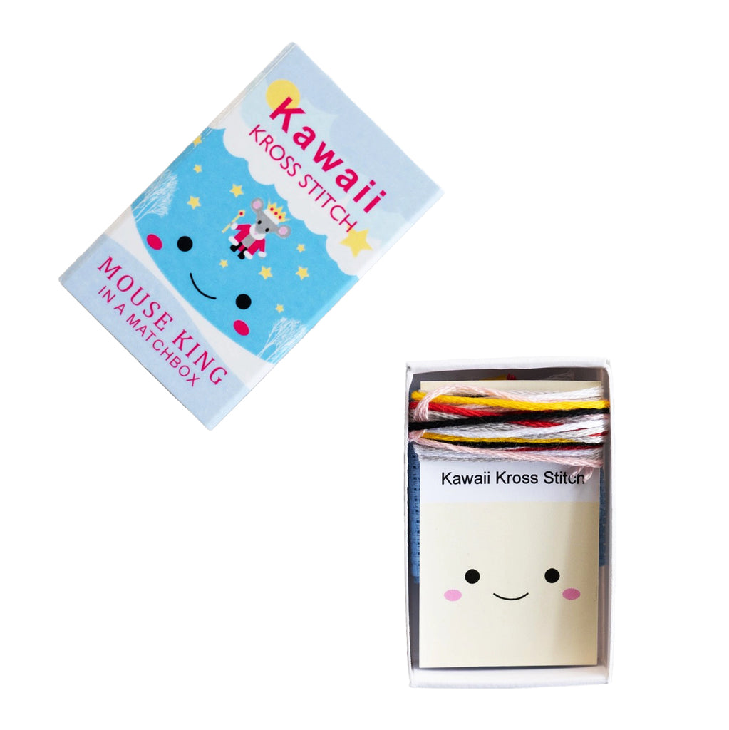 Mini Cross Stitch Kit In A Matchbox · King Mouse