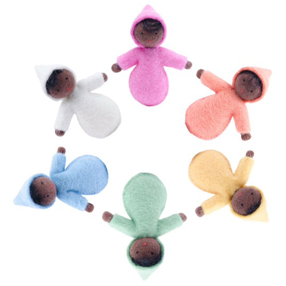 Waldorf Pocket Seed Babies · Black Skin in Multiple Colors