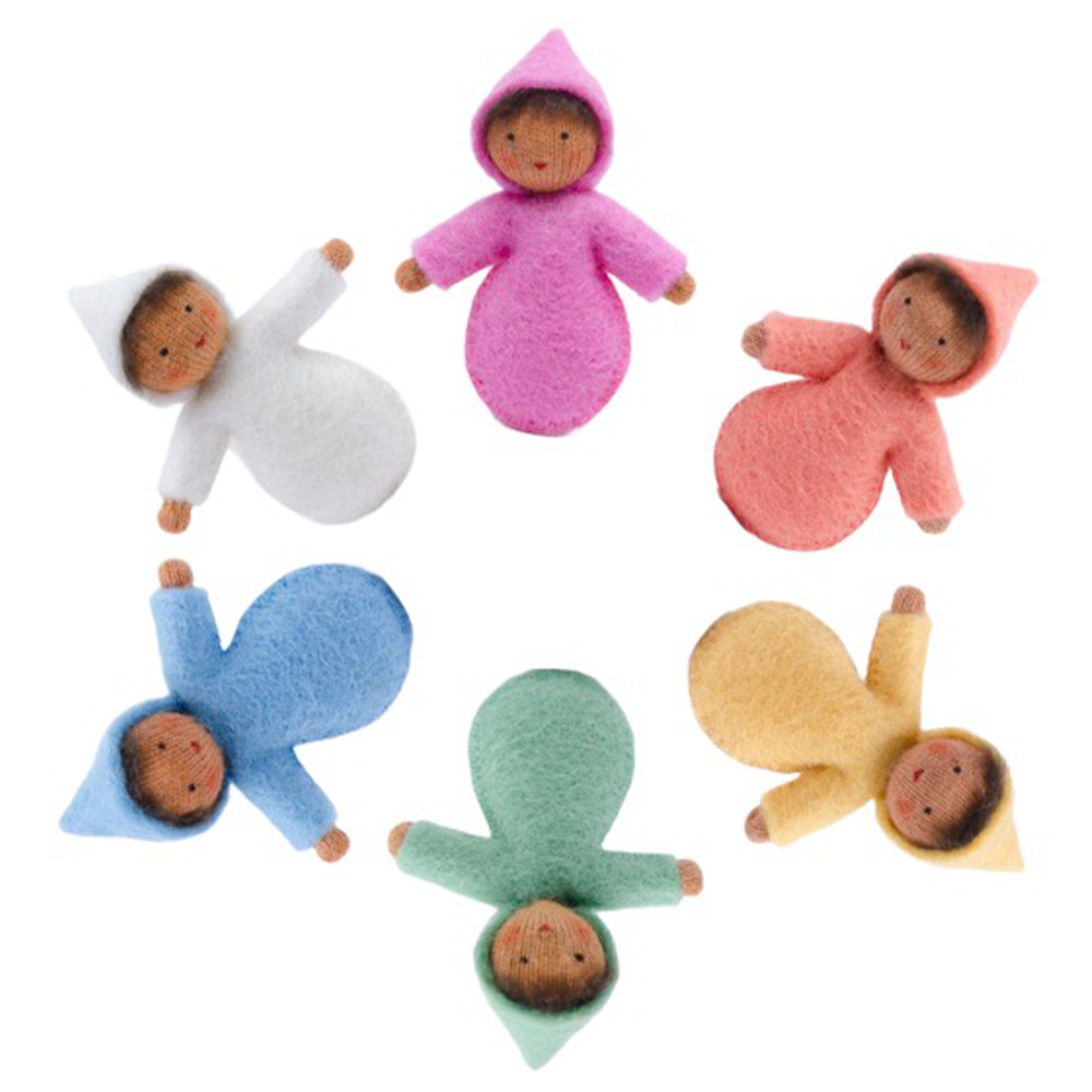 Waldorf Pocket Seed Babies · Brown Skin in Multiple Colors