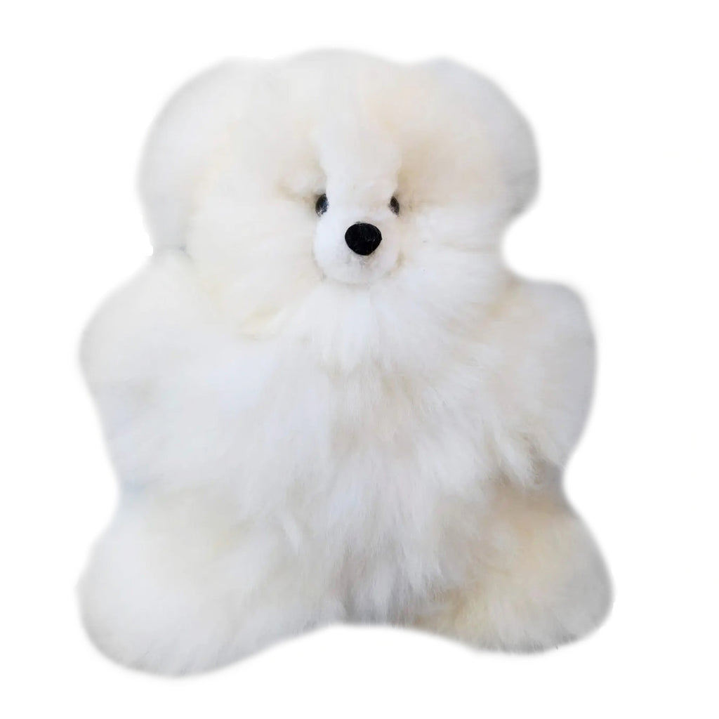 Mini White Stuffed Bear