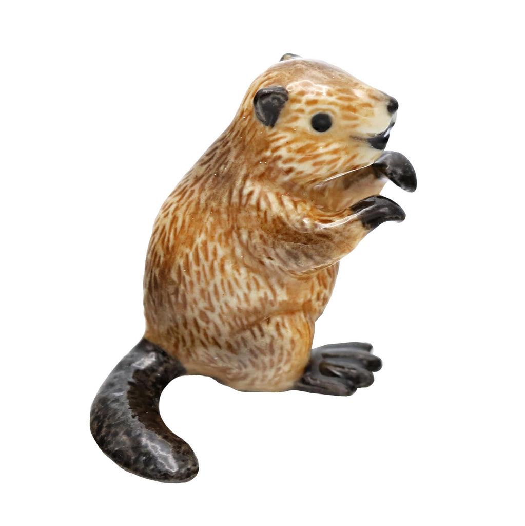 Miniature Porcelain Figurine · Beaver