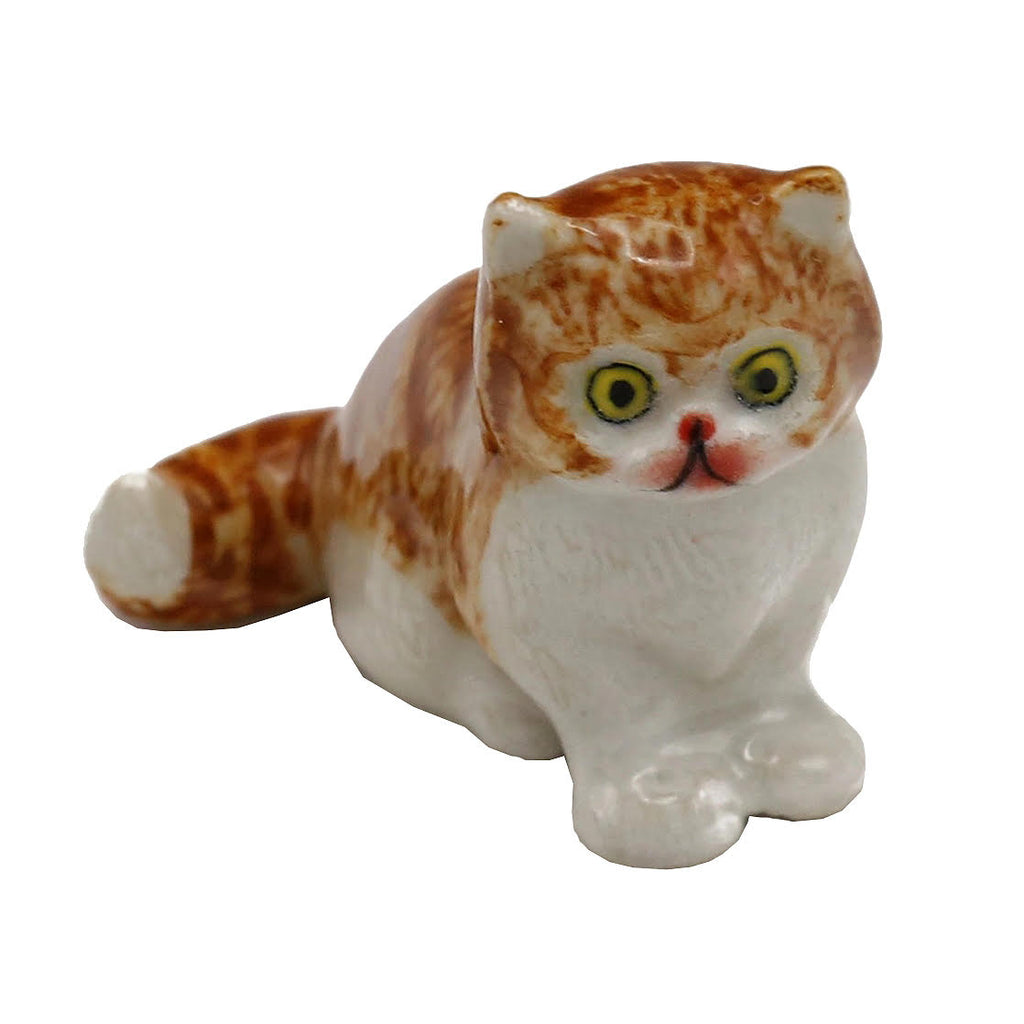 Miniature Porcelain Figurine · Persian Kitten