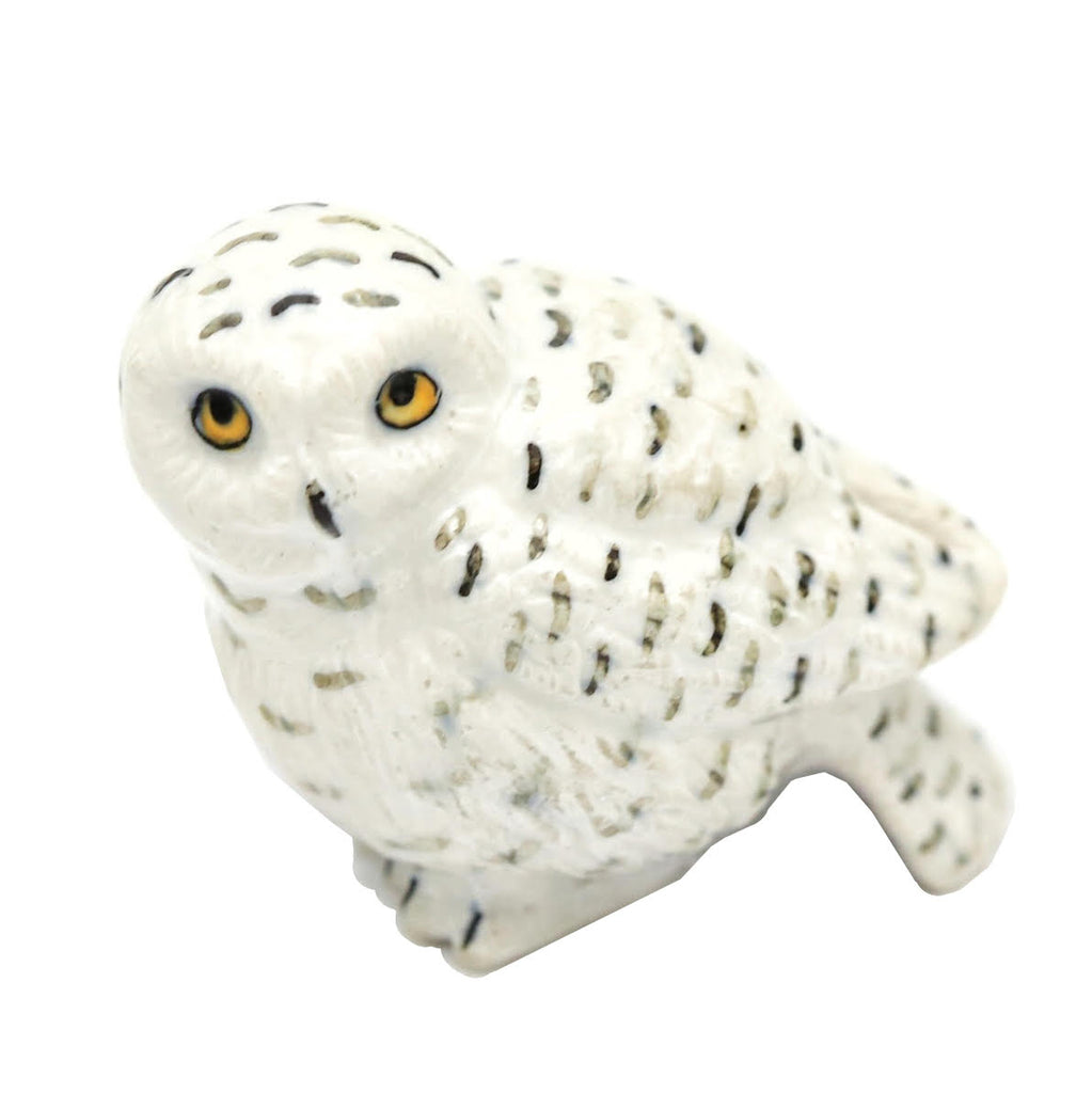 Miniature Porcelain Figurine · Snowy Owl