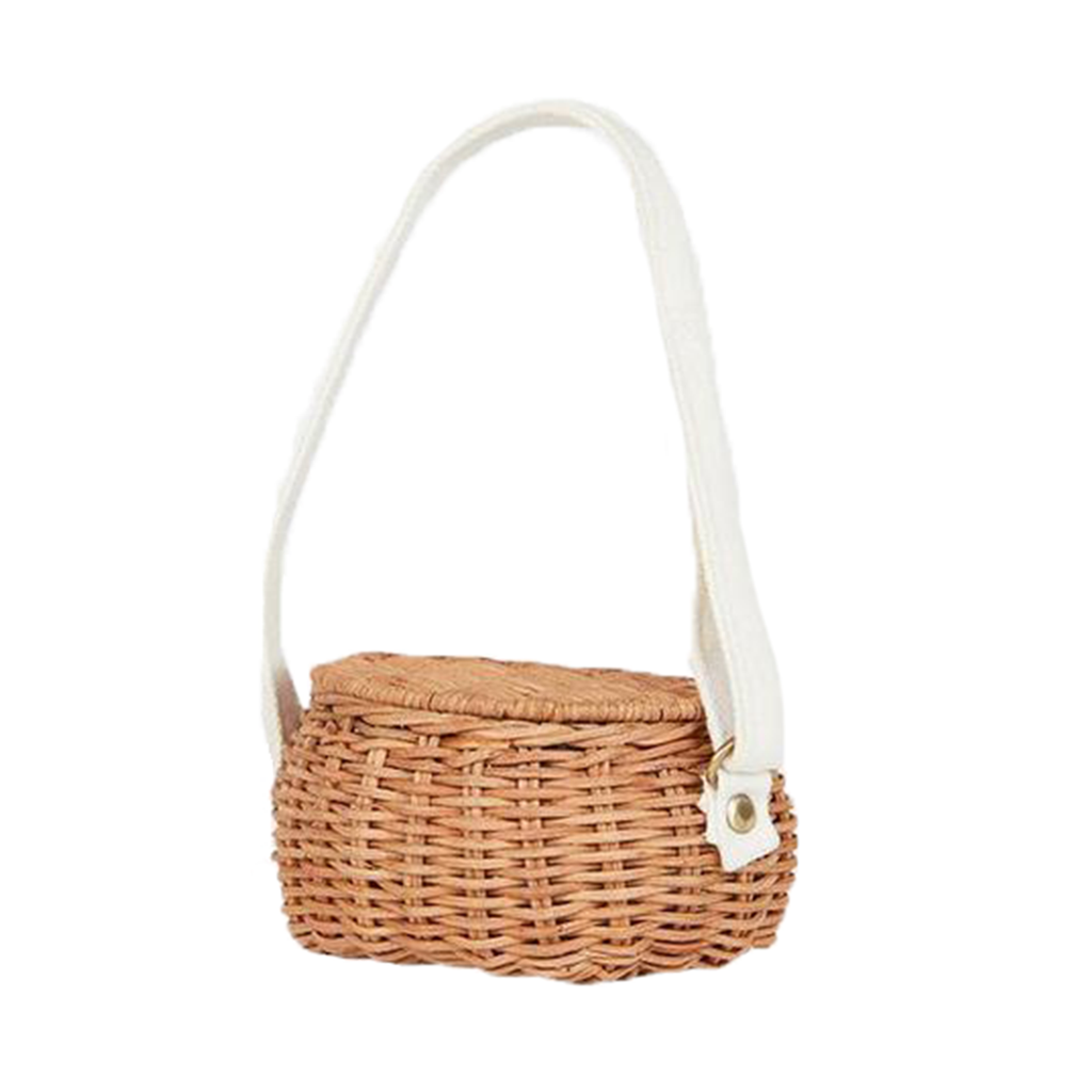 Olli Ella Natural Chari Doll-Sized Bag