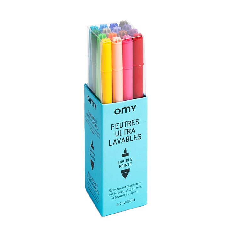 Omy 16 Piece Ultra Washable Marker Set