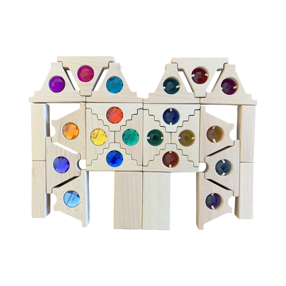 Papoose Dutch Gables Mixed 26 Piece Block Set