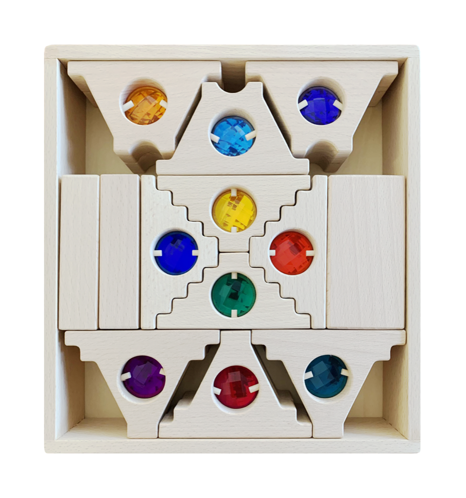 Papoose Dutch Gables Mixed 26 Piece Block Set