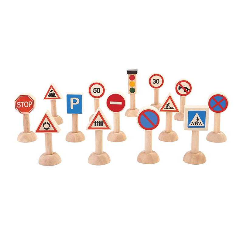 Plan Toys Dollhouse Traffic Sign Set