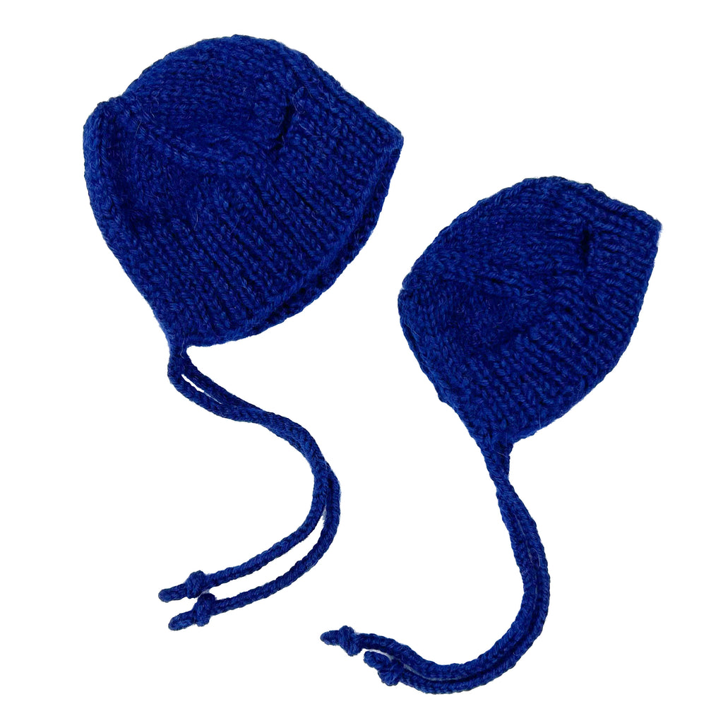 Polka Dot Club Alpaca Knit Bonnets · Multiple Colors and Sizes