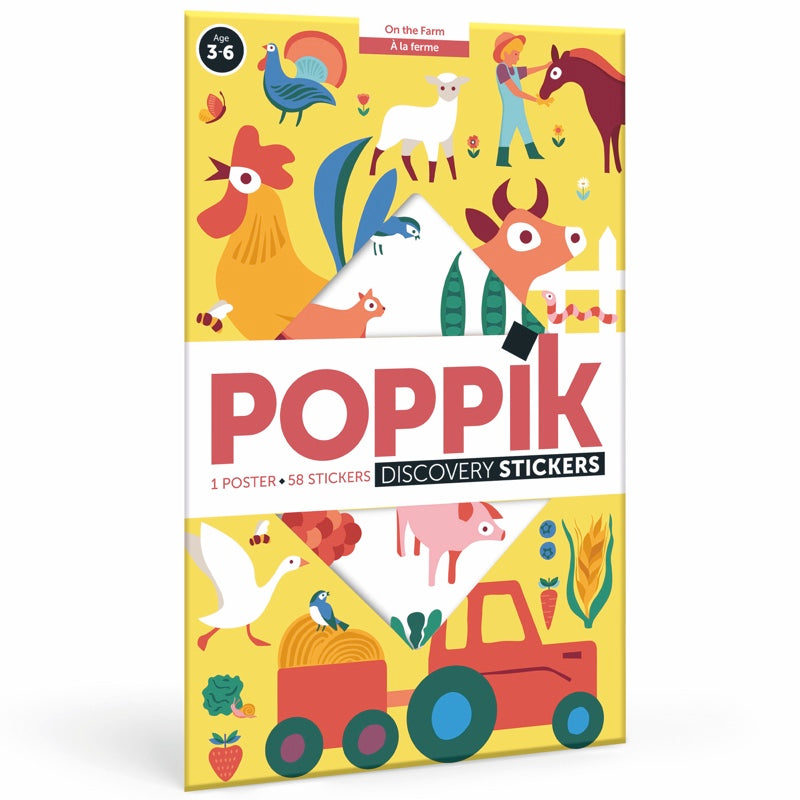 Poppik On the Farm Poster and Sticker Set