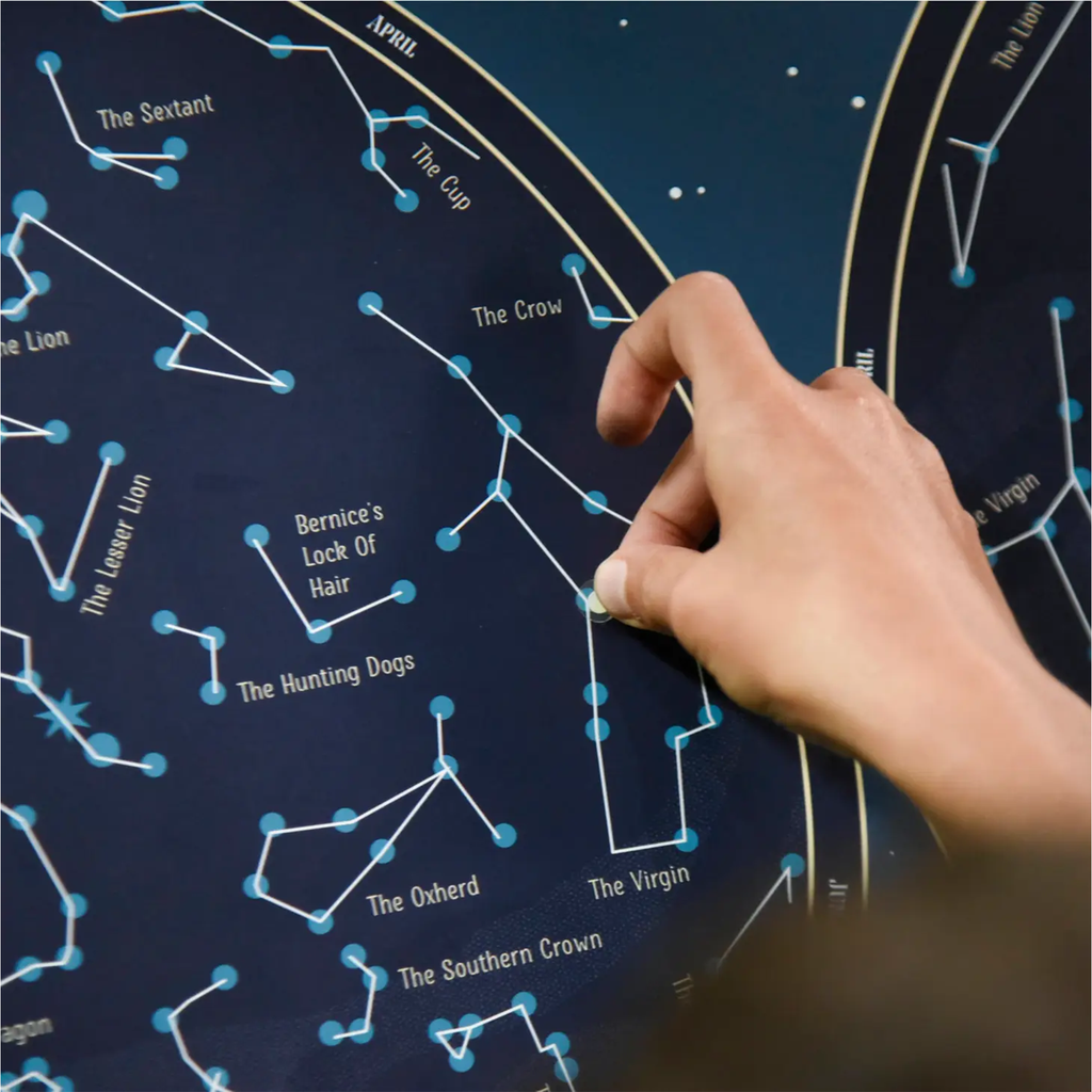 Poppik Sky Map Poster and Sticker Set