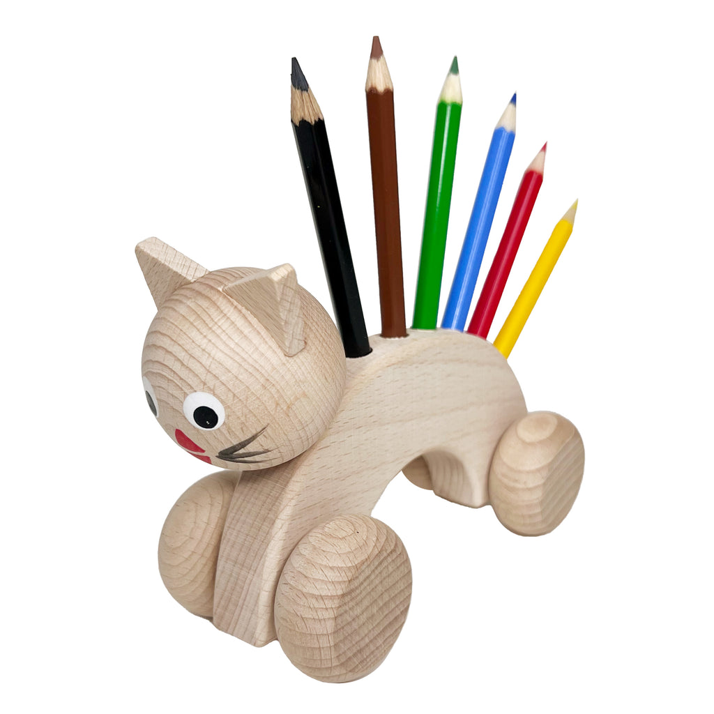 Rolling Cat Pencil Holder