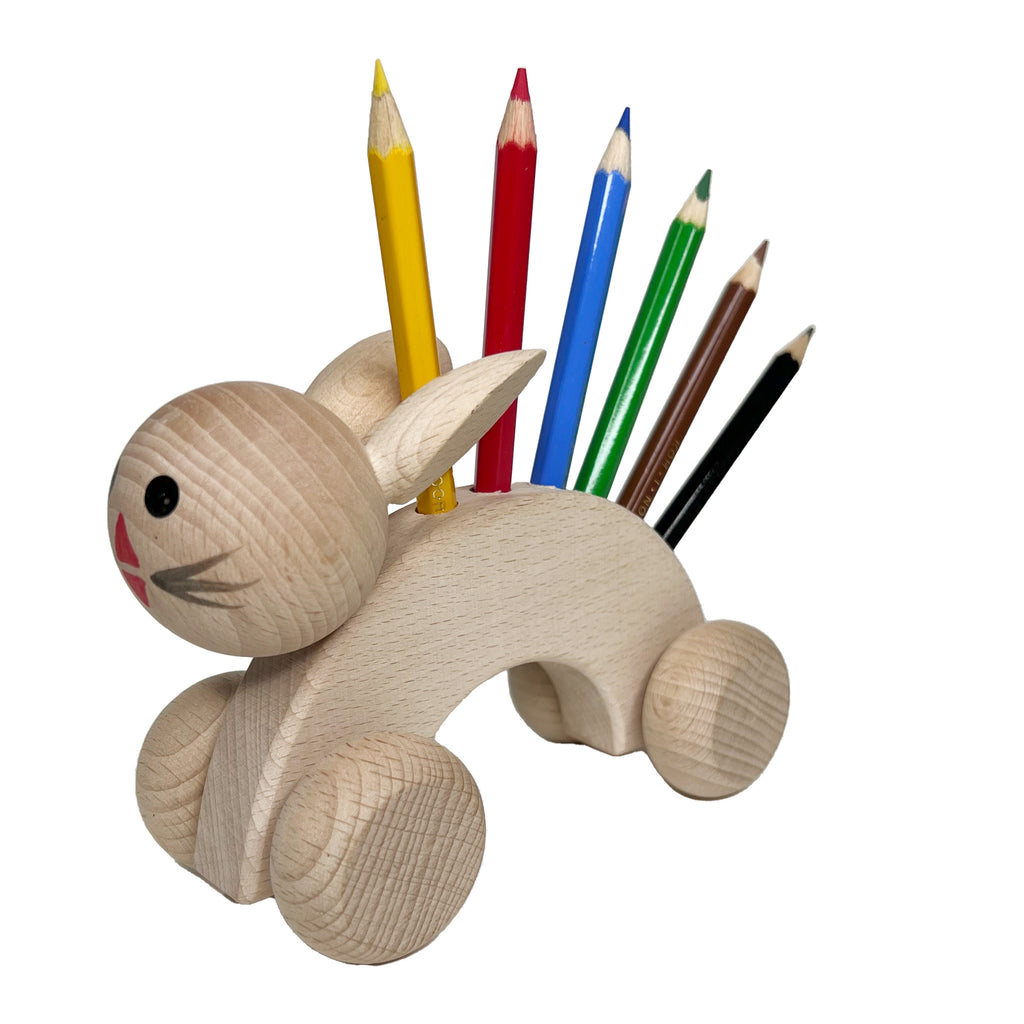 Rolling Rabbit Pencil Holder