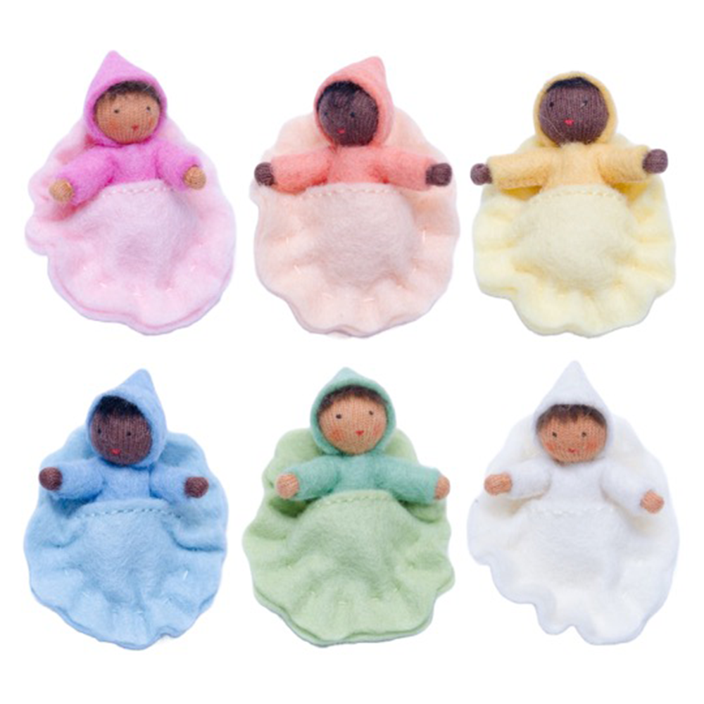 Scalloped Sleep Swaddles for Waldorf Pocket Seed Babies · Multiple Colors (Without Doll)