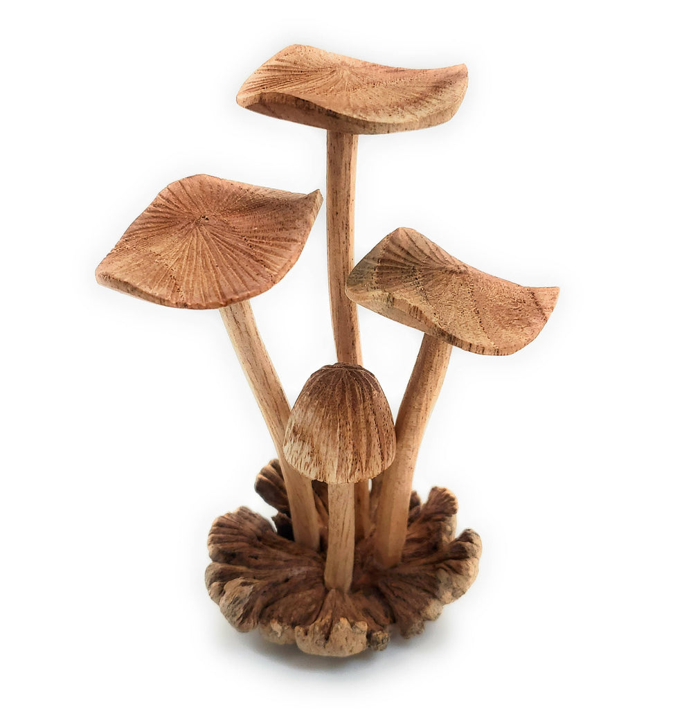 Wooden Mushroom Sculpture · Small