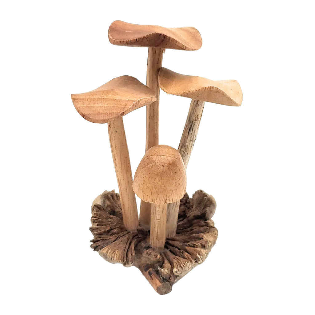 Wooden Mushroom Sculpture · Small
