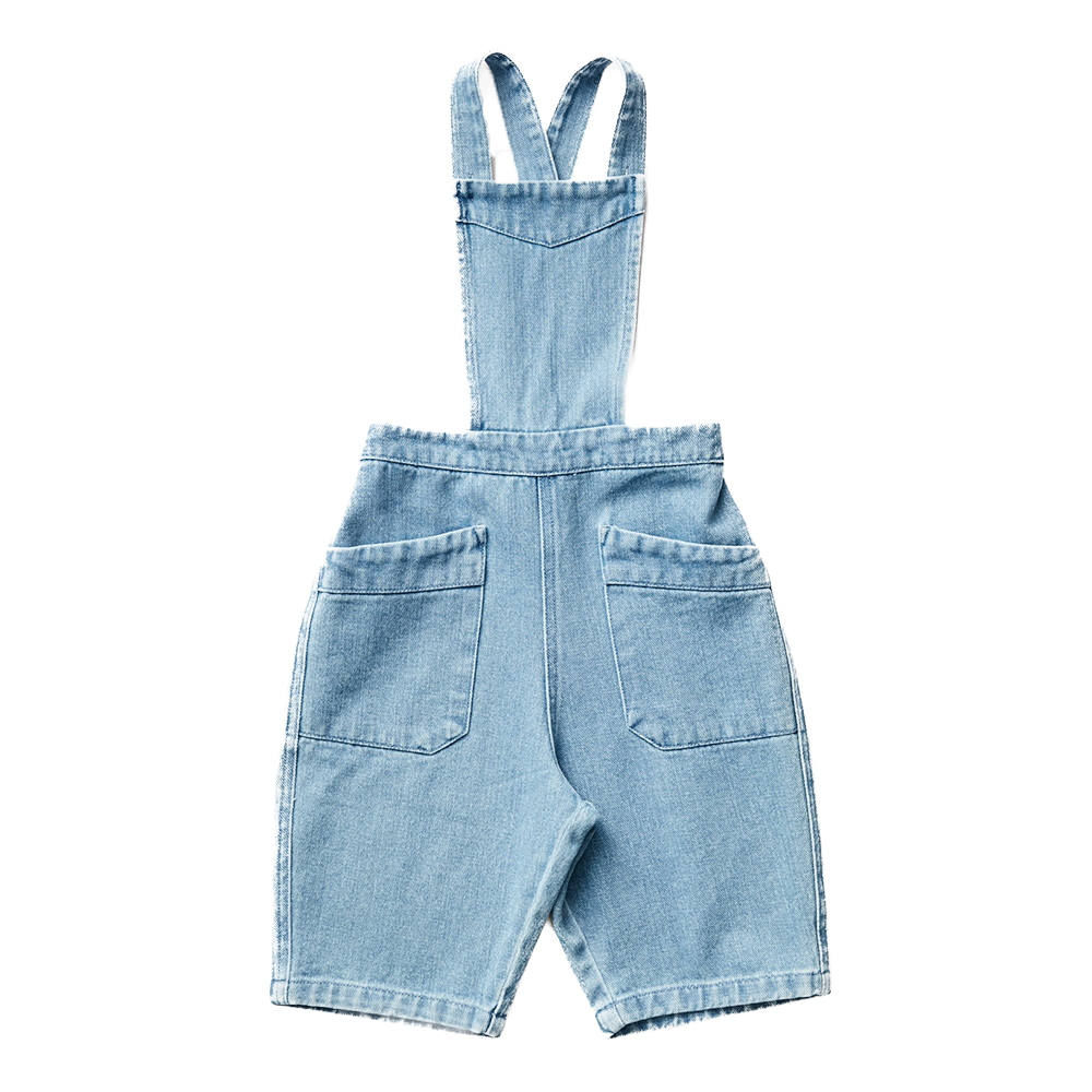 Soor Ploom Charlie Shortalls · Light Wash Denim