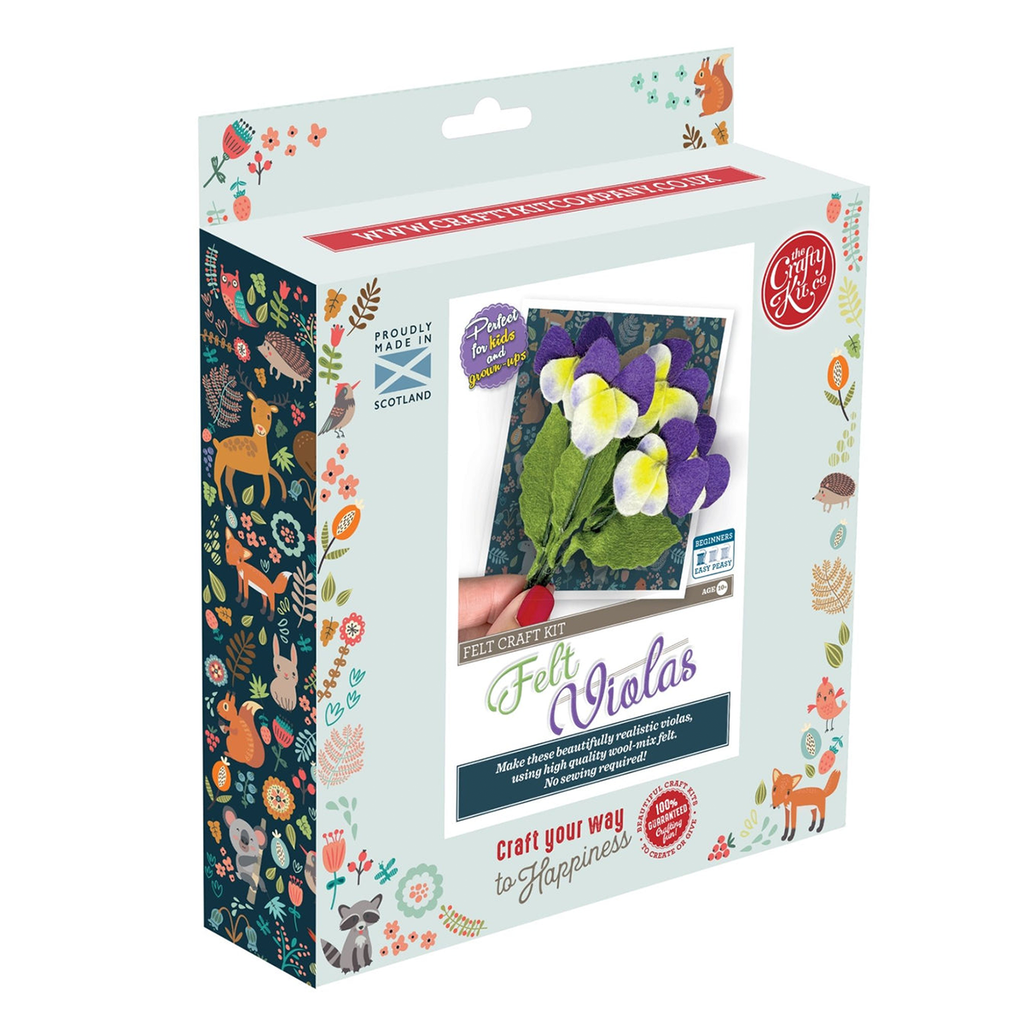 The Crafty Kit Company DIY Felt Pansies