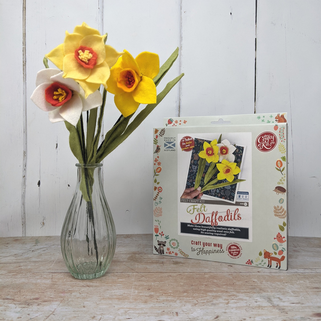 The Crafty Kit Company DIY Felt Daffodils