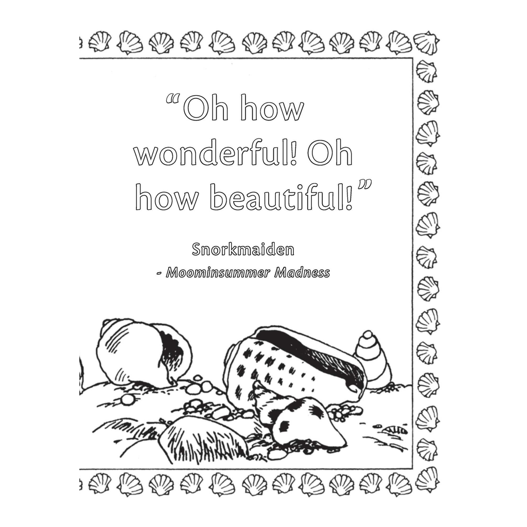 The Moomin Coloring Book by Tove Jansson