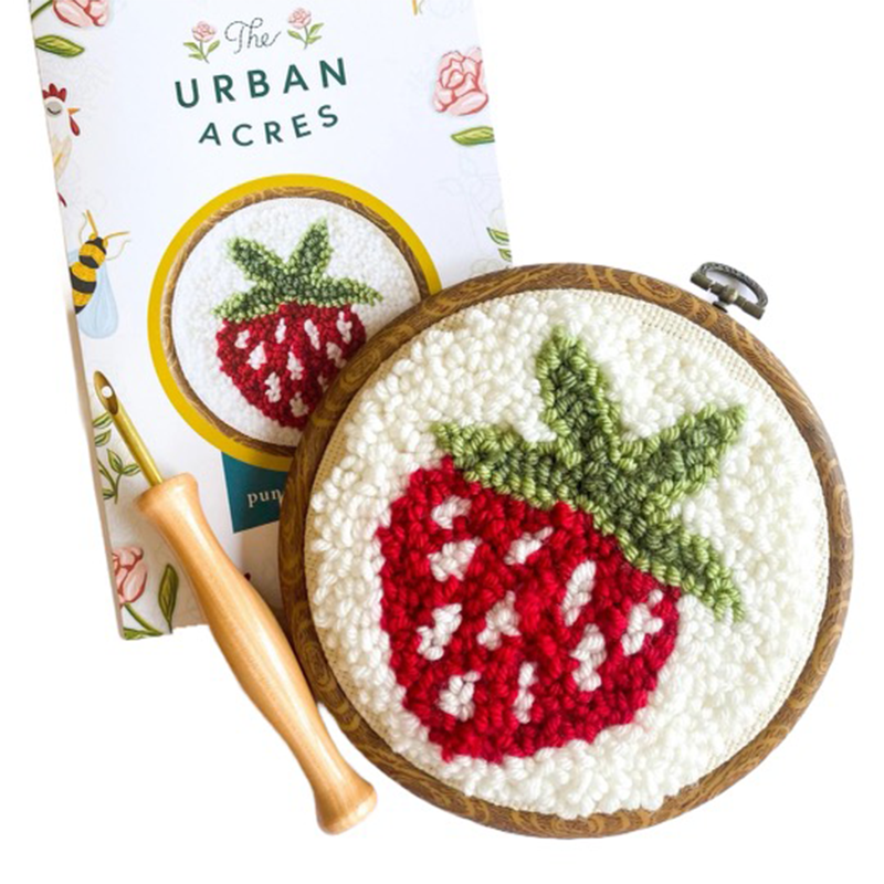 Urban Acres Crafts Strawberry Punch Needle Starter Kit