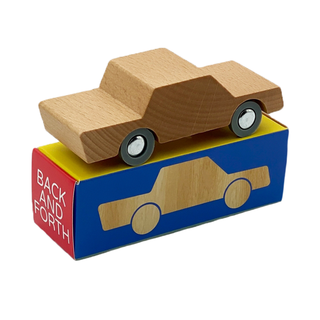 Waytoplay Natural Wood Back and Forth Car