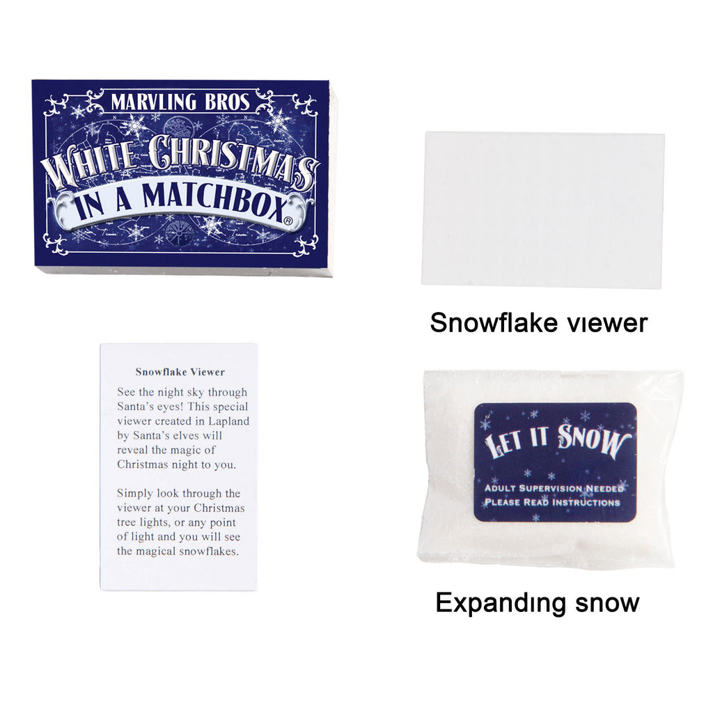 White Christmas Snow Kit In A Matchbox