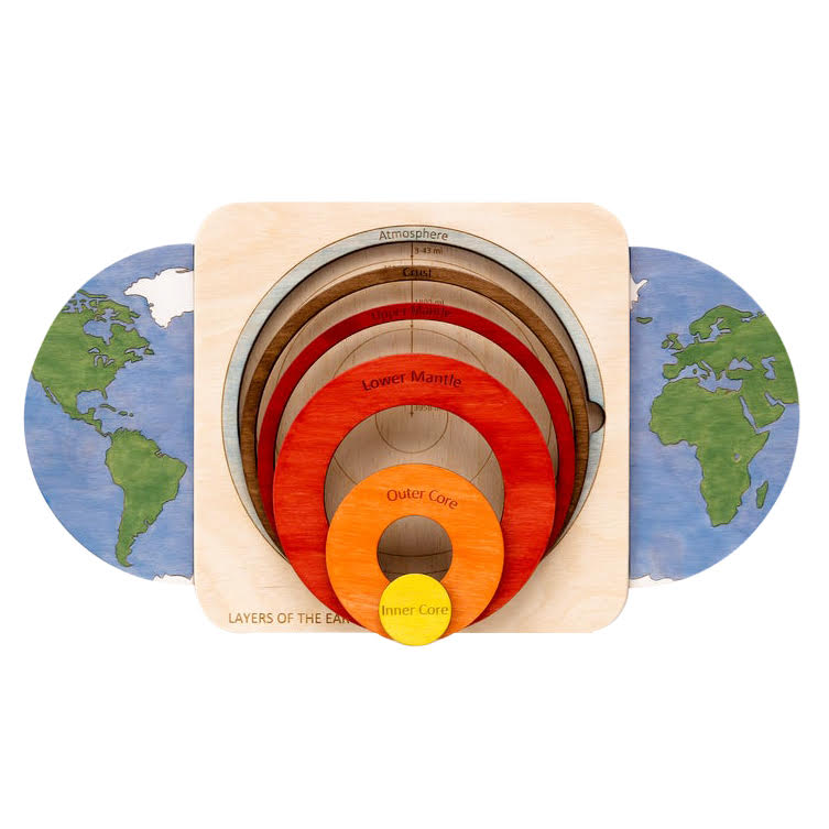 Wooden Earth Puzzle