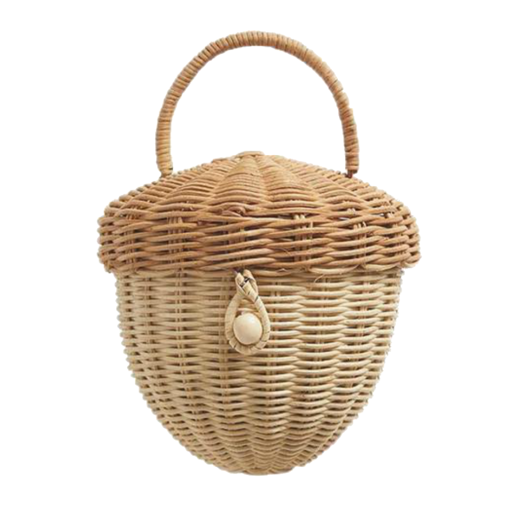 Olli Ella Rattan Acorn Bag