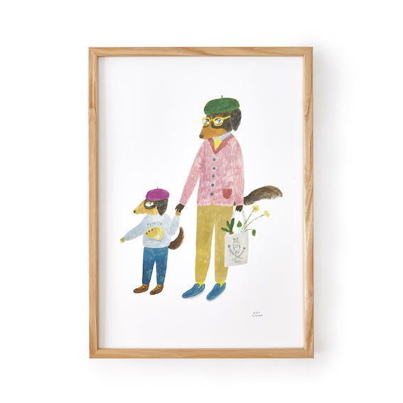 Aiko Fukawa Framed Print · Dog Family