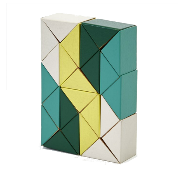 Snake Blocks Â· Green and Yellow 