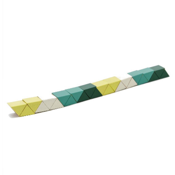 Areaware Small Snake Blocks · Green and Yellow