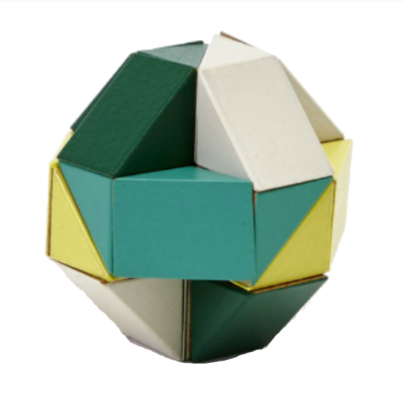 Areaware Small Snake Blocks · Green and Yellow