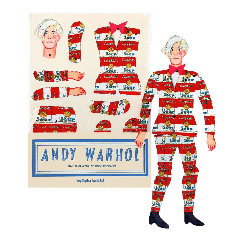 Andy Warhol Cut and Create Paper Puppet