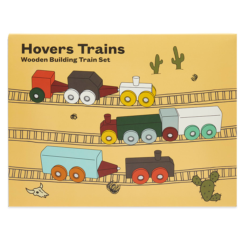 Areaware Hovers Wooden Building Trains Set