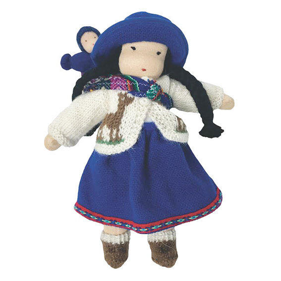 9" Waldorf Doll with Baby · Asian