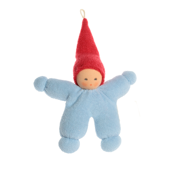 Nanchen Natur Organic Mini Baby · Blue with Red Cap