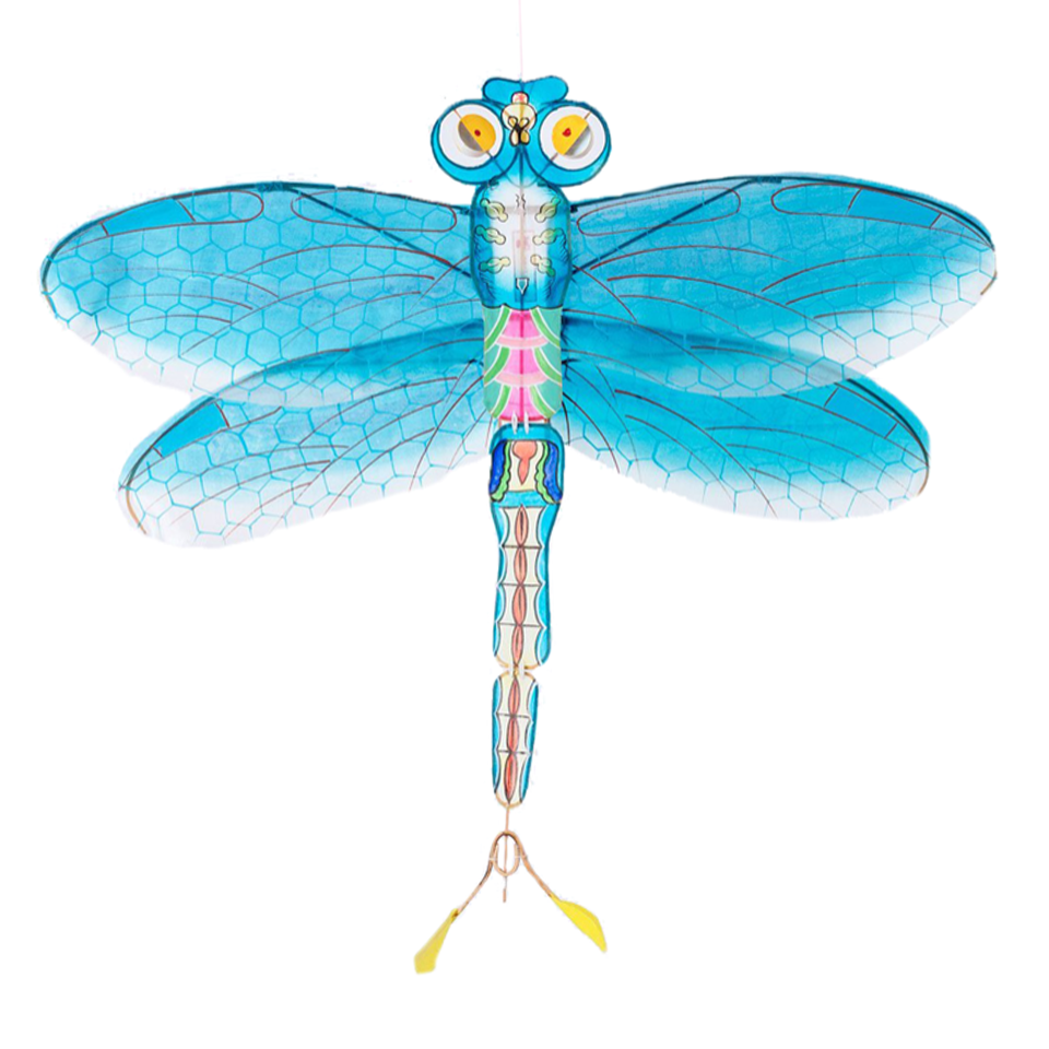 Silk Dragonfly Mobile · Blue