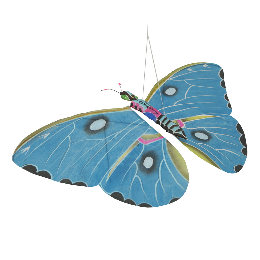 Silk Butterfly Mobile · Blue