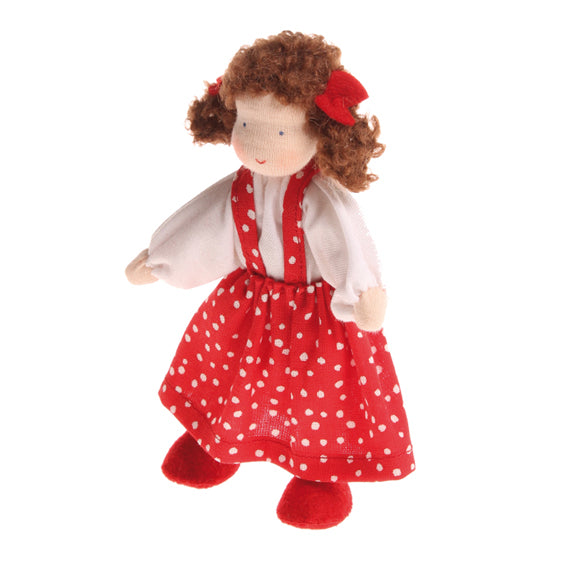 Waldorf Brown Hair Dollhouse Girl 