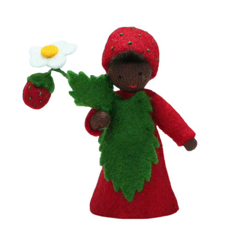 Strawberry Prince Holding Fruit · Black