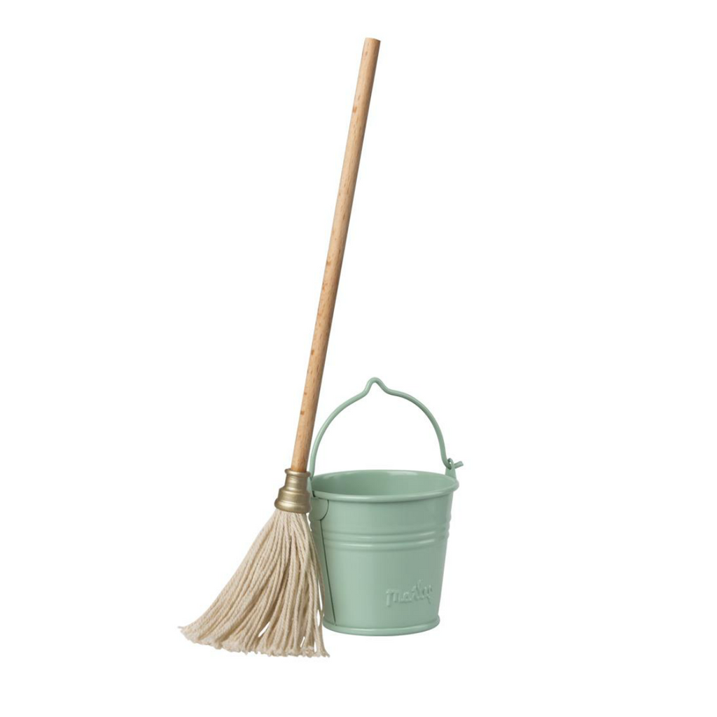 Maileg Mini Bucket and Mop Set