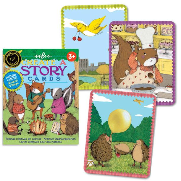 EeBoo Animal Village Create a Story Card Set