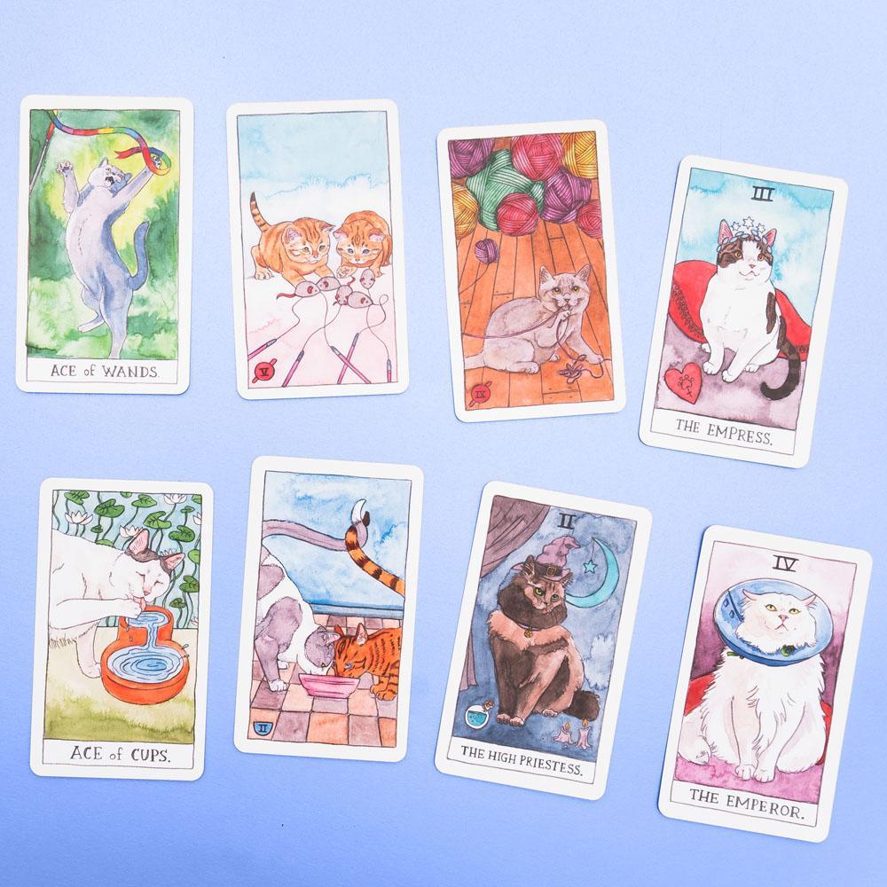 Cat Tarot: 78 Cards & Guidebook