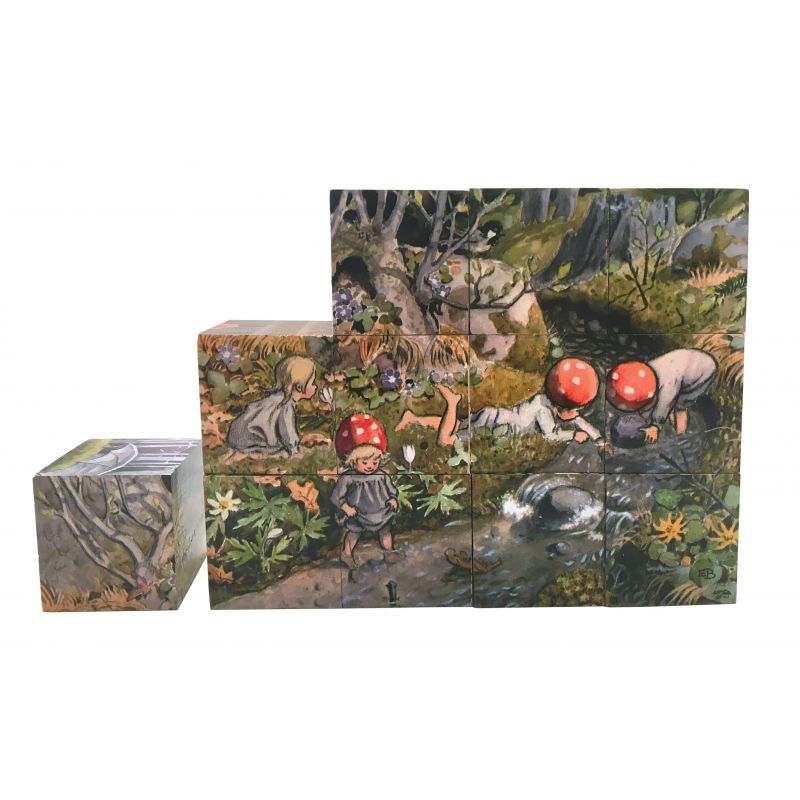 Elsa Beskow Children of the Forest Mini Block Puzzle