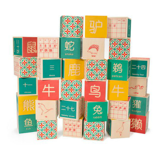 Uncle Goose Chinese Alphabet Blocks